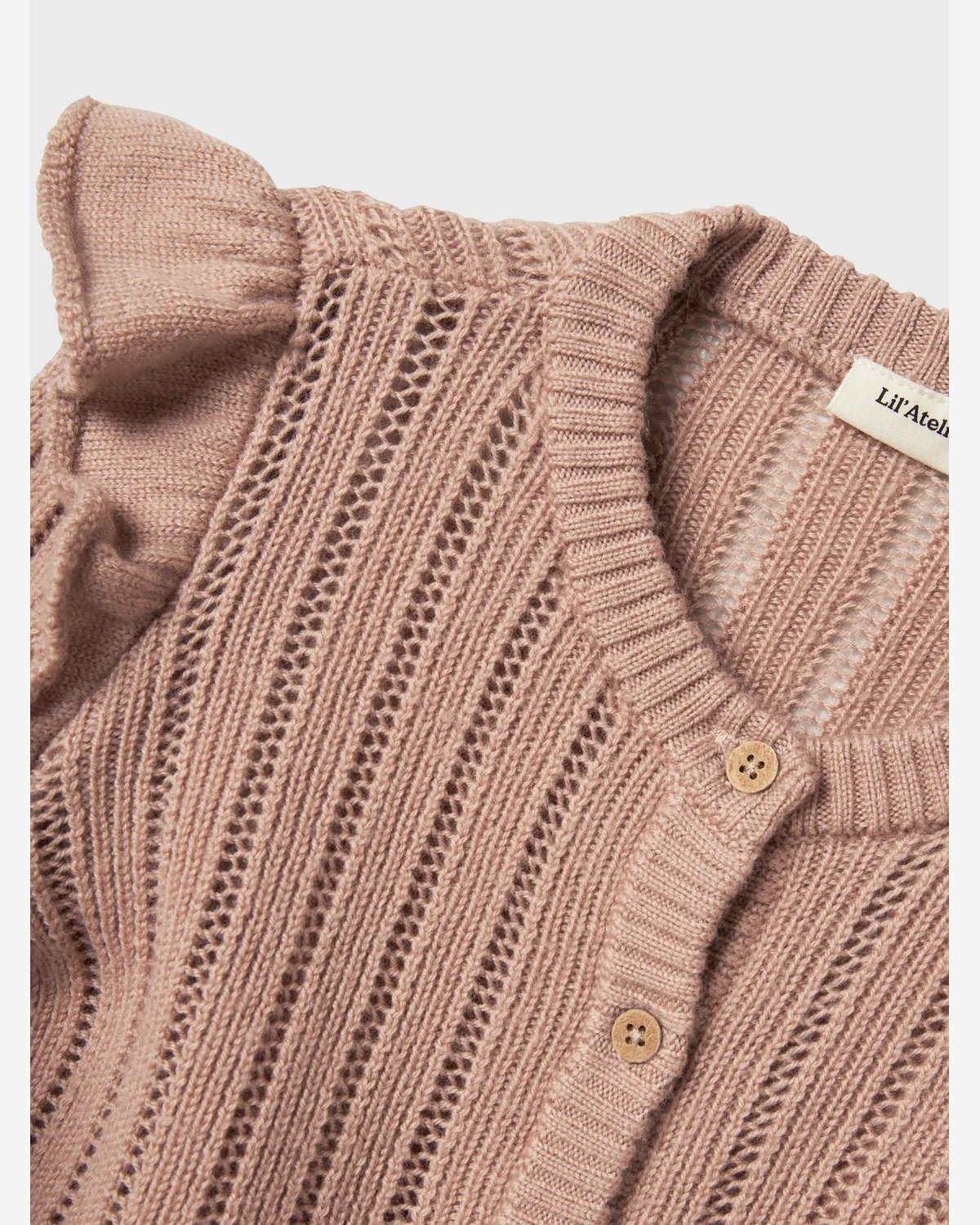 Cardigan i Ull Barn – Strikket