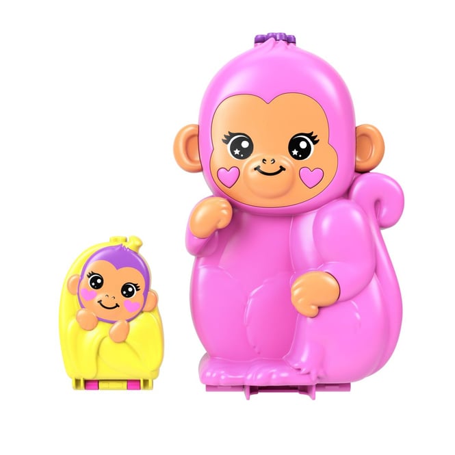 Polly Pocket - 35 Jahre - Affenmama und Baby - Spielset