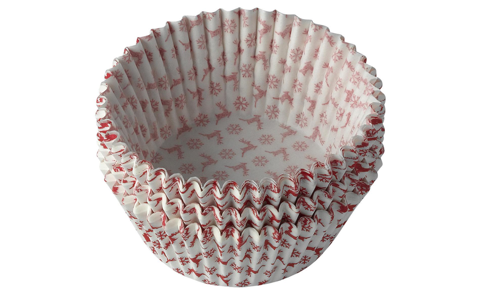 Muffin Backform Weihnachten 12 Mulden + 60 PapierförmchenMuffinblech-Set