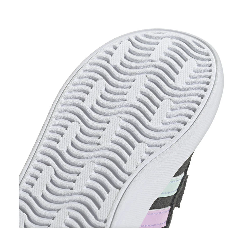 adidas VL Court 3.0 sneakers zwart/wit/geel/turquosie