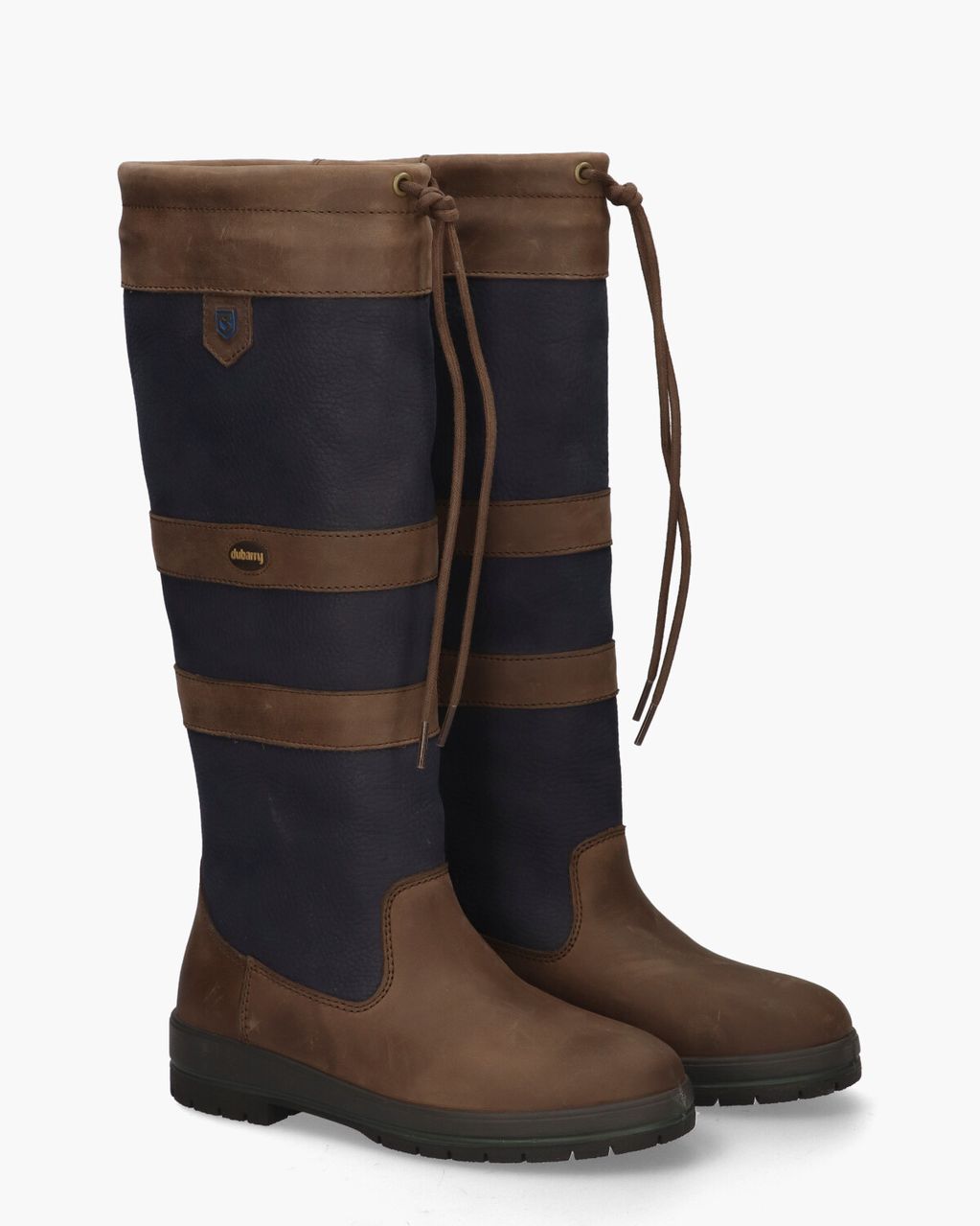 Dubarry Galway Donkerblauw/Bruin Dames Outdoorboots