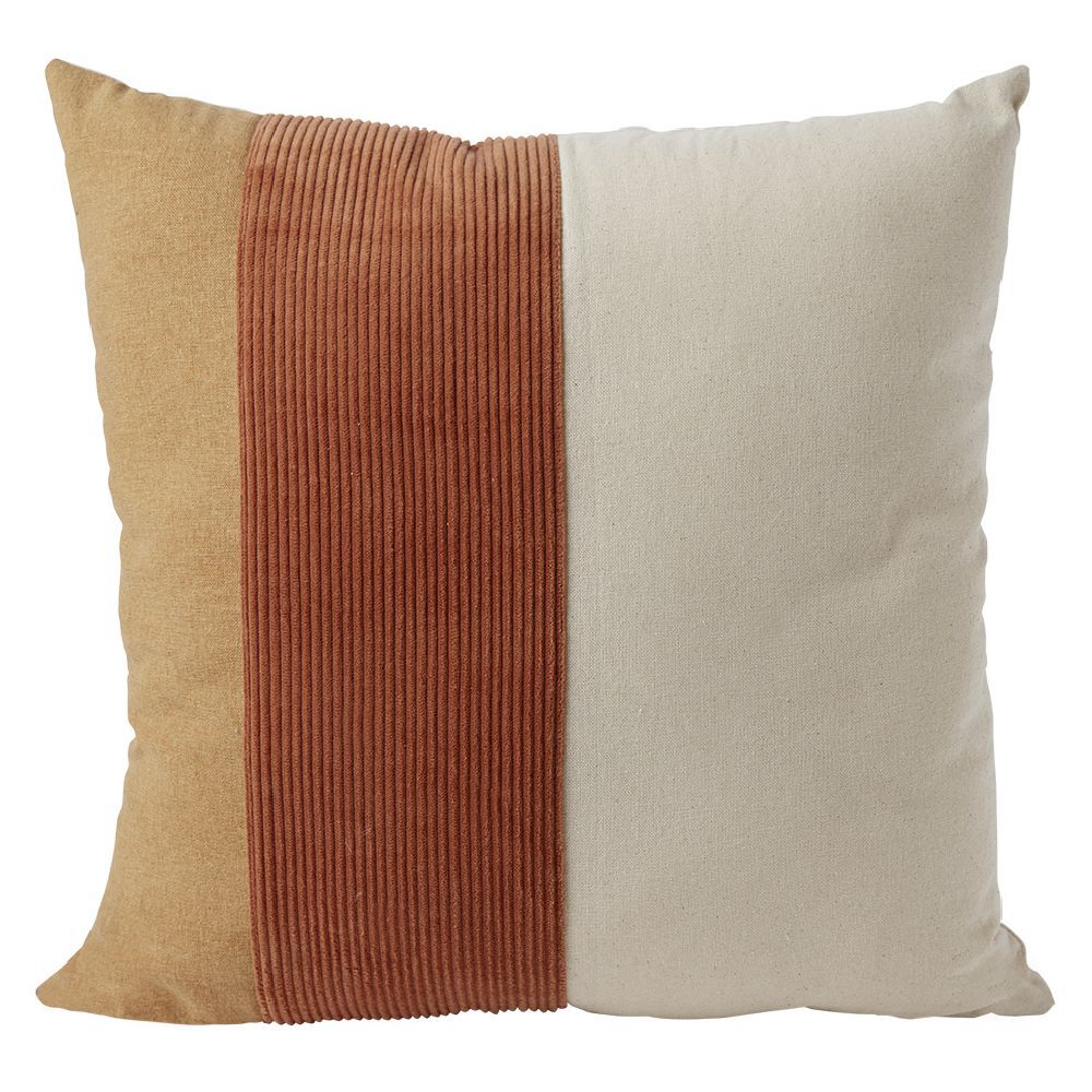 Coussin déco tricolore 45x45cm