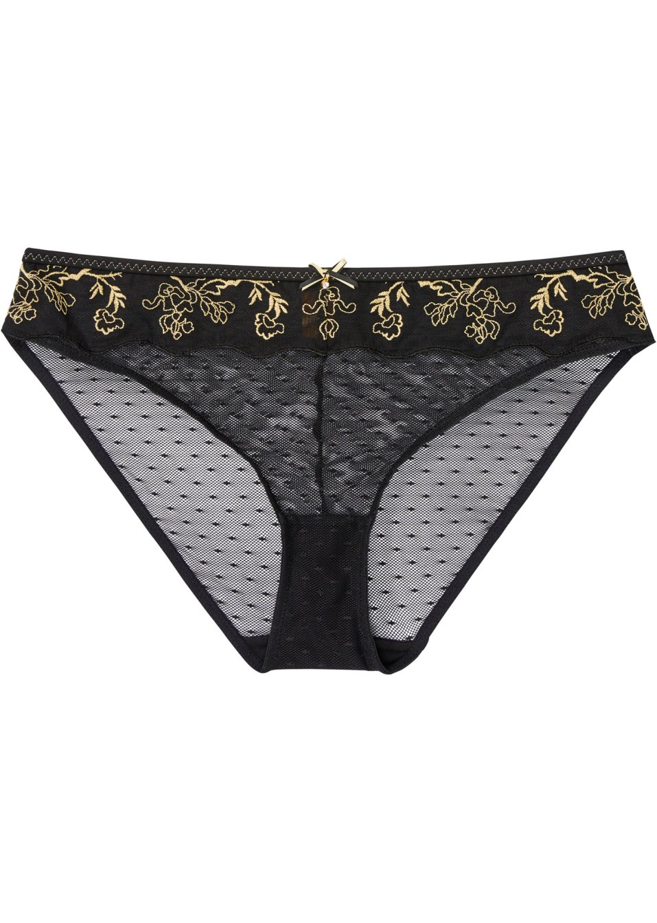 Slip avec broderie lurex