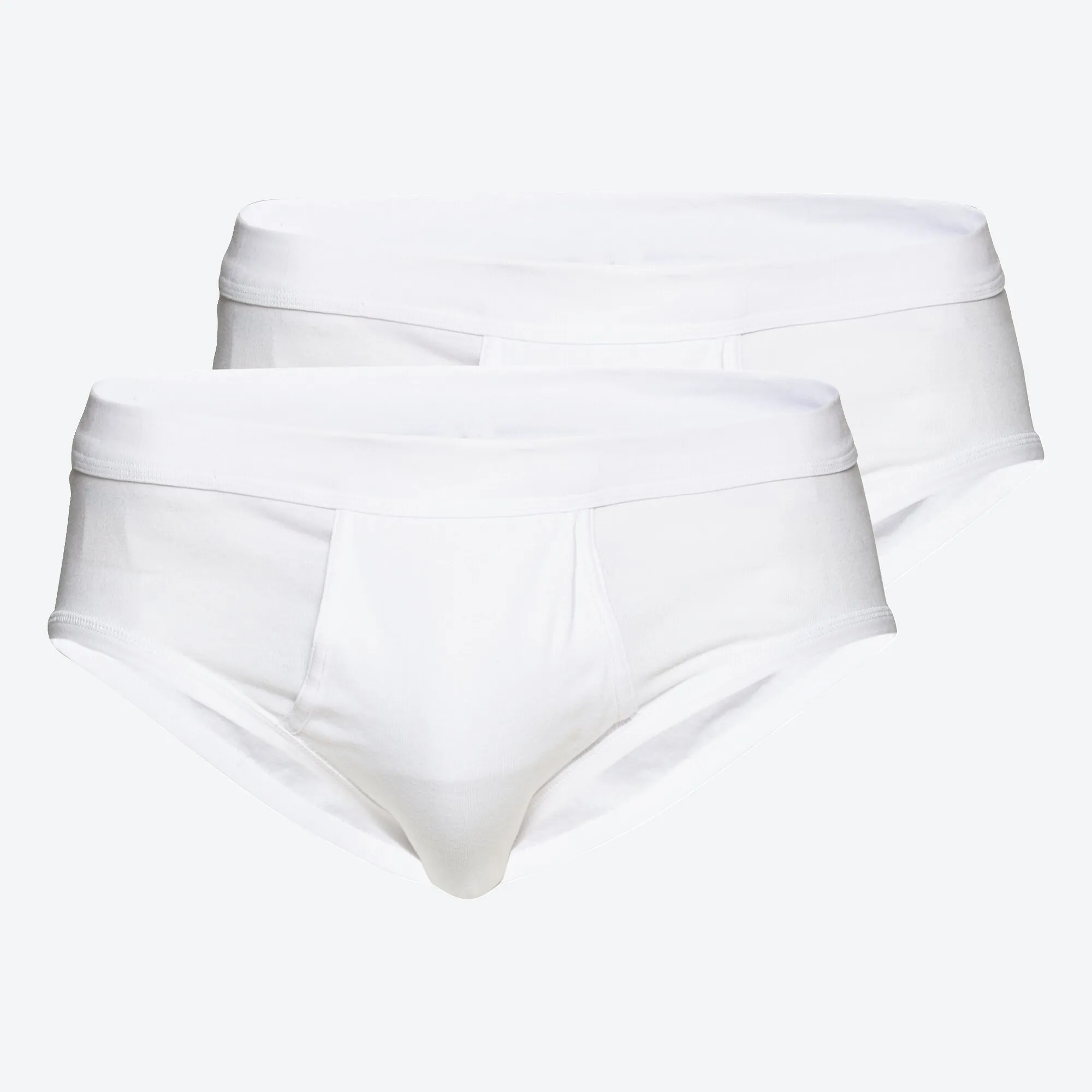 Herren-Slip aus reiner Baumwolle, 2er-Pack