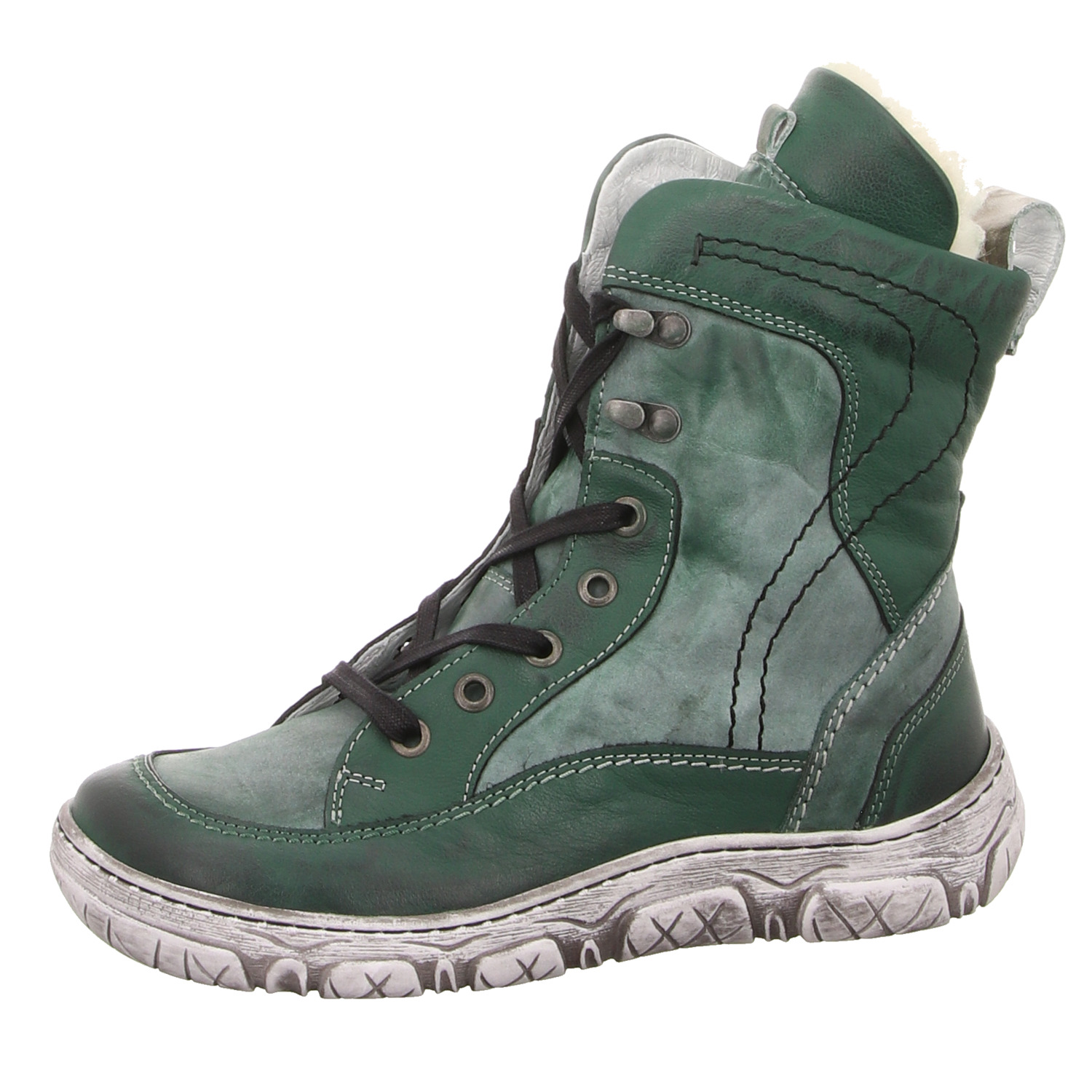 Krisbut Schnürstiefel grün