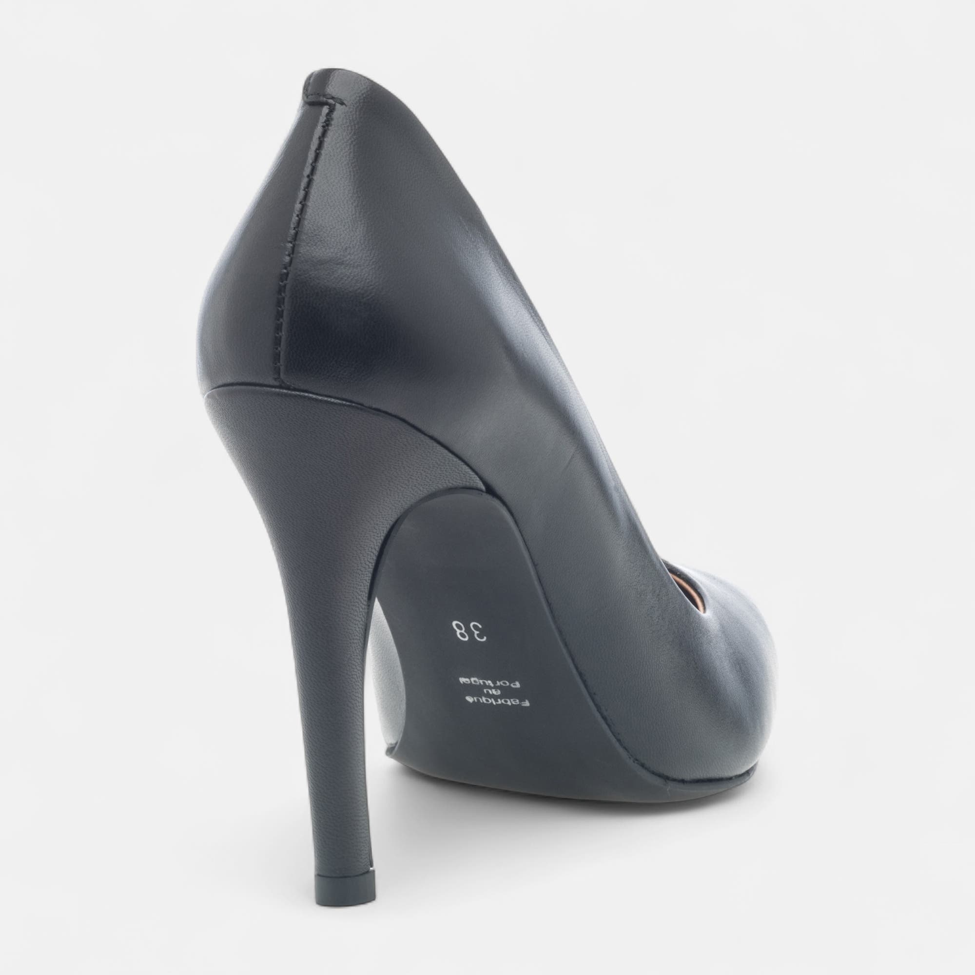 Escarpins à talon Femme en cuir noir