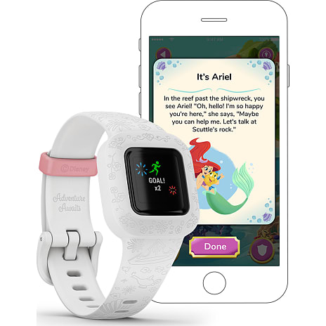 Garmin vivofit Jr. 3 Disney Princess aktivitetssporer med bånd - hvid