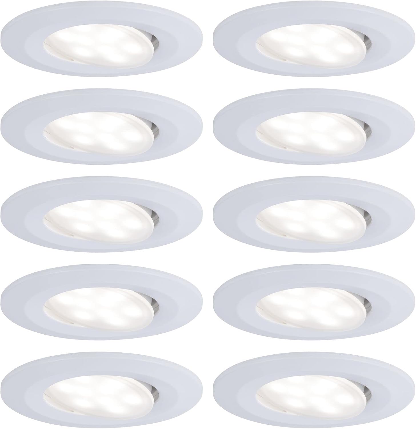 Paulmann 99922 Einbauleuchte LED Calla rund 10x6W Weiß matt schwenkbar