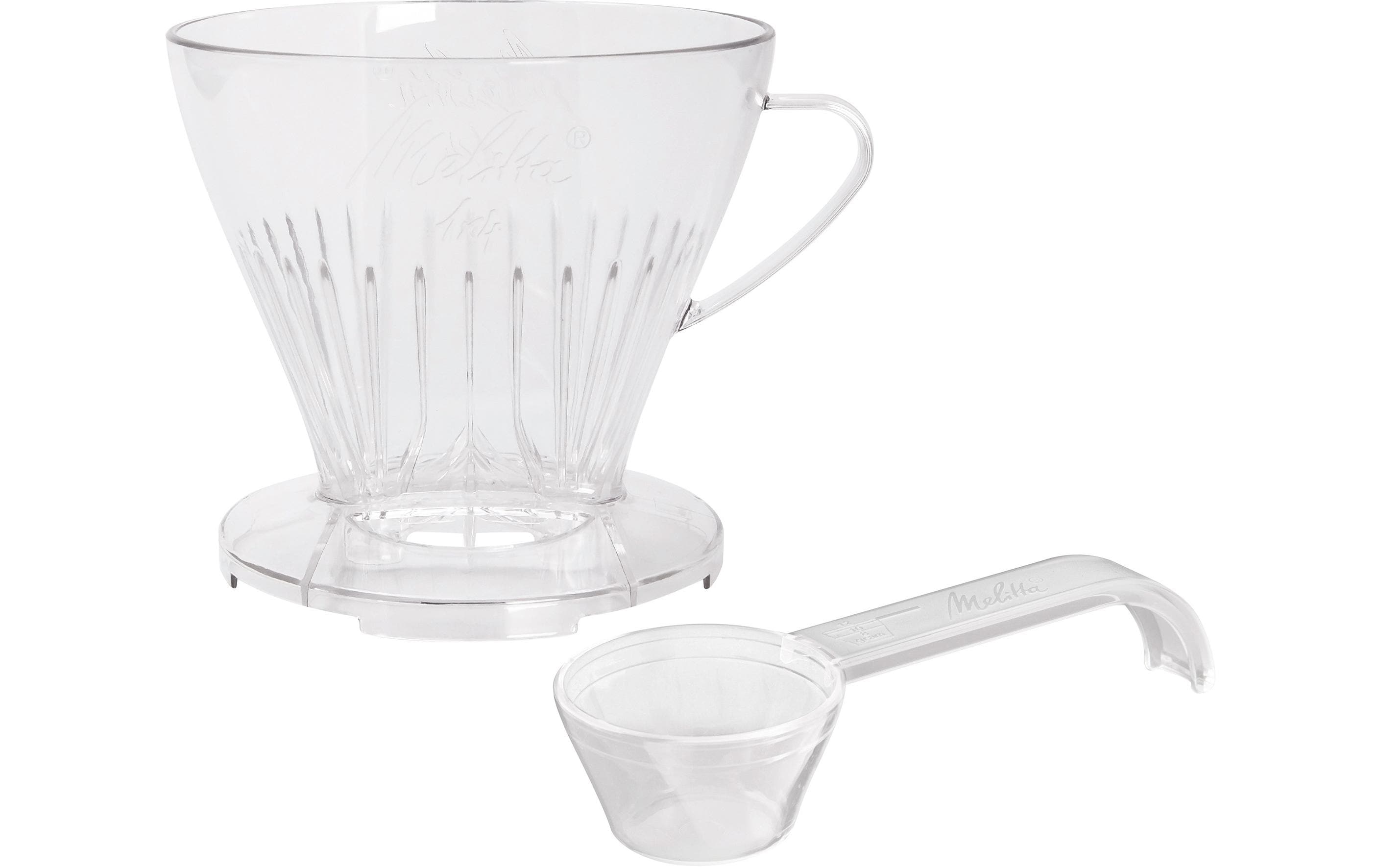 Kaffeefilter 1x4 1 StückKaffeefilter und Dosierlöffel aus Kunststoff
