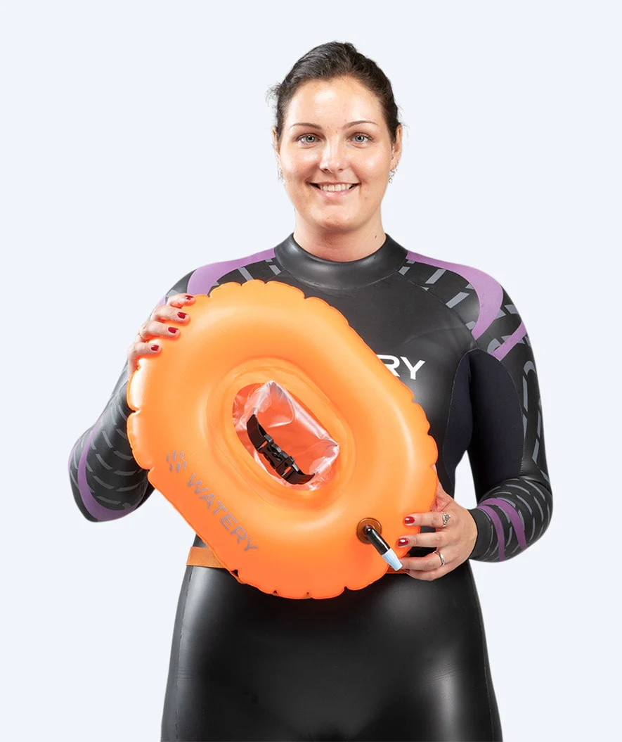 Watery svømmebøje til svømning - Donut - Orange