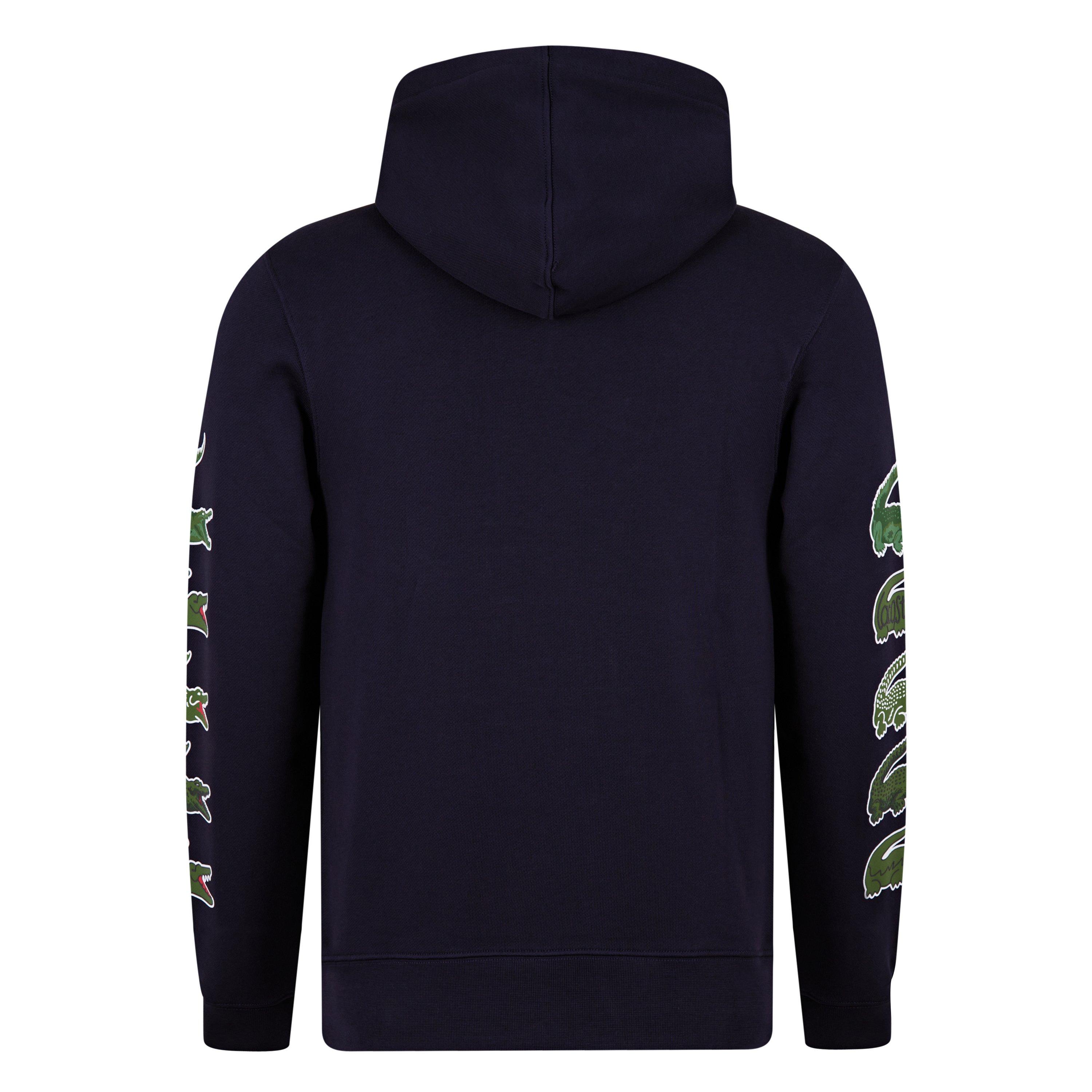 Lacoste Crocodile Print Hoodie