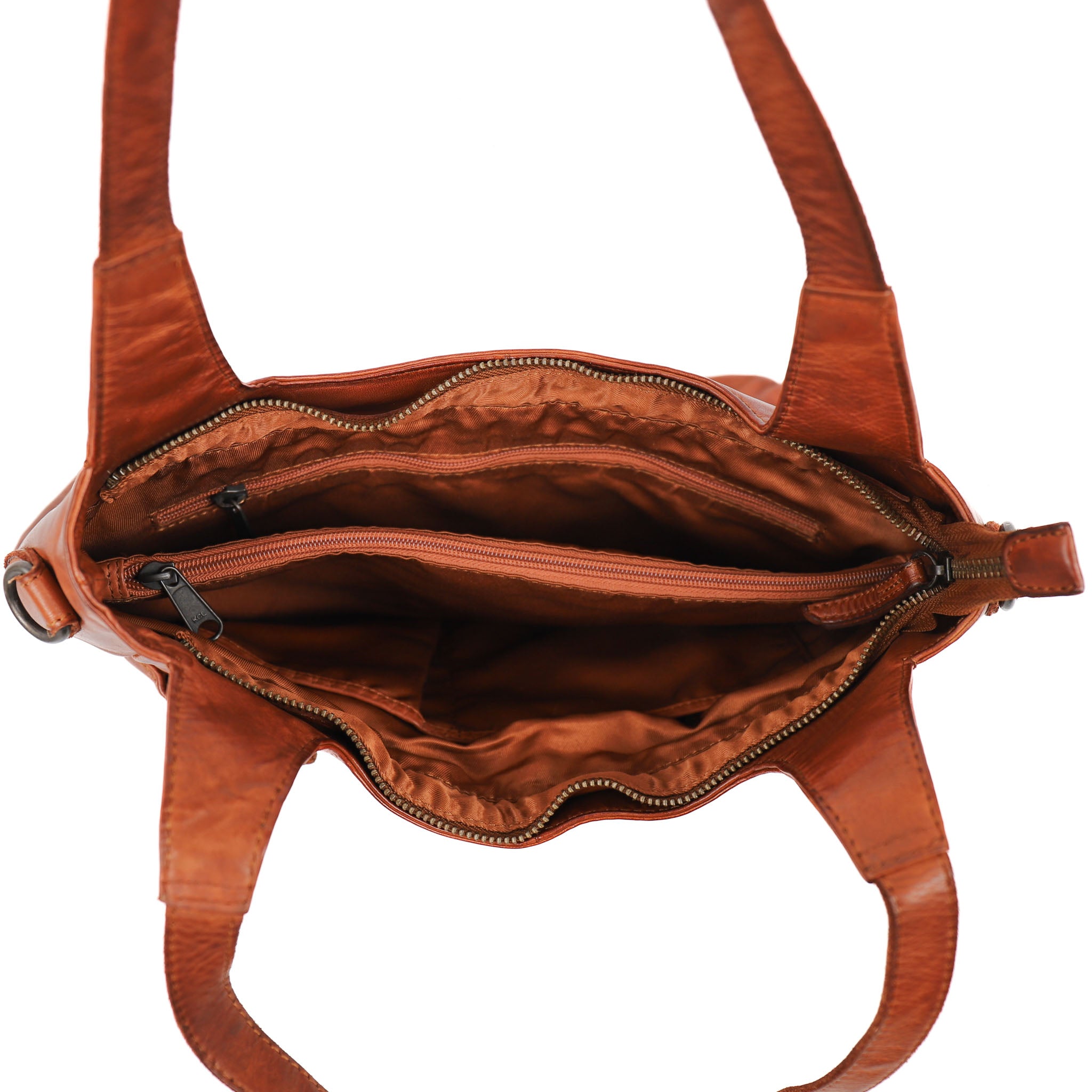 Hand-/schoudertas 'Els' cognac Cognac