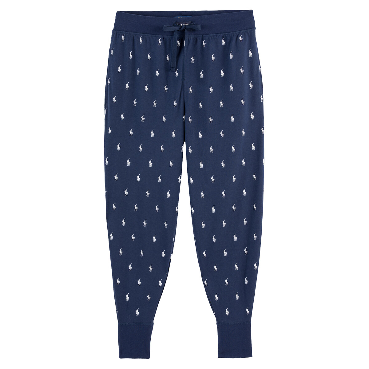 POLO RALPH LAUREN<br>Calça de pijama com elástico e estampa de pônei