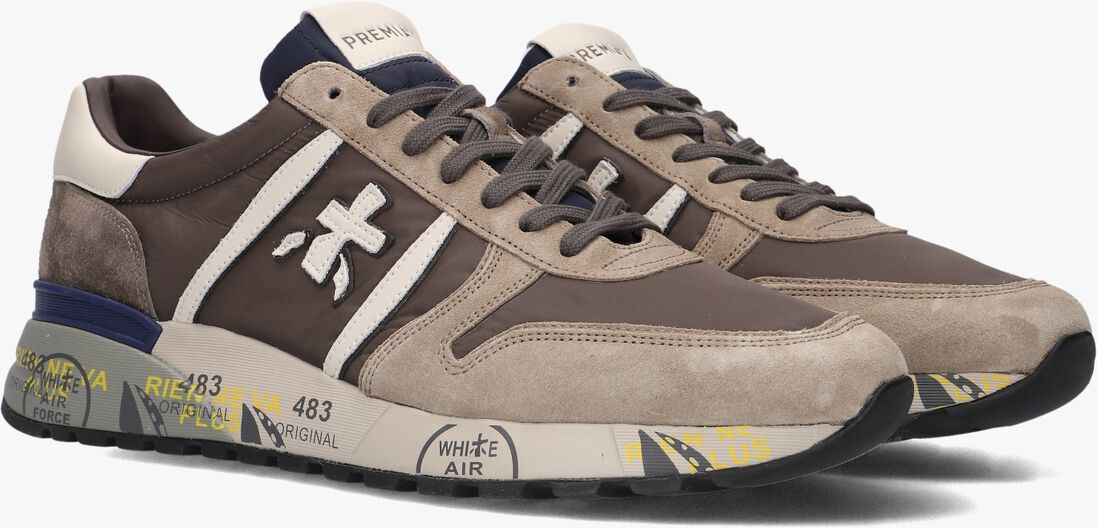 beige premiata lage sneakers lander