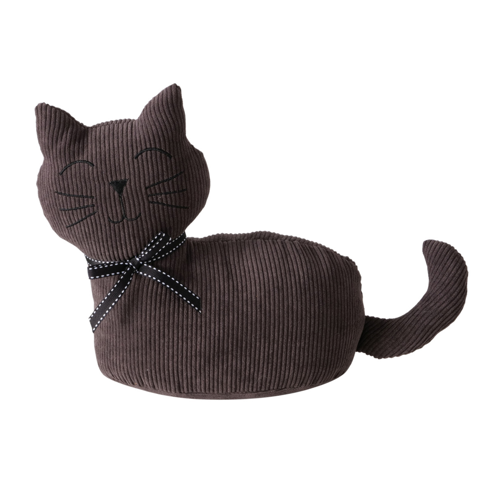 Türstopper - Katze - dunkelgrau-hellgrau - 11 cm