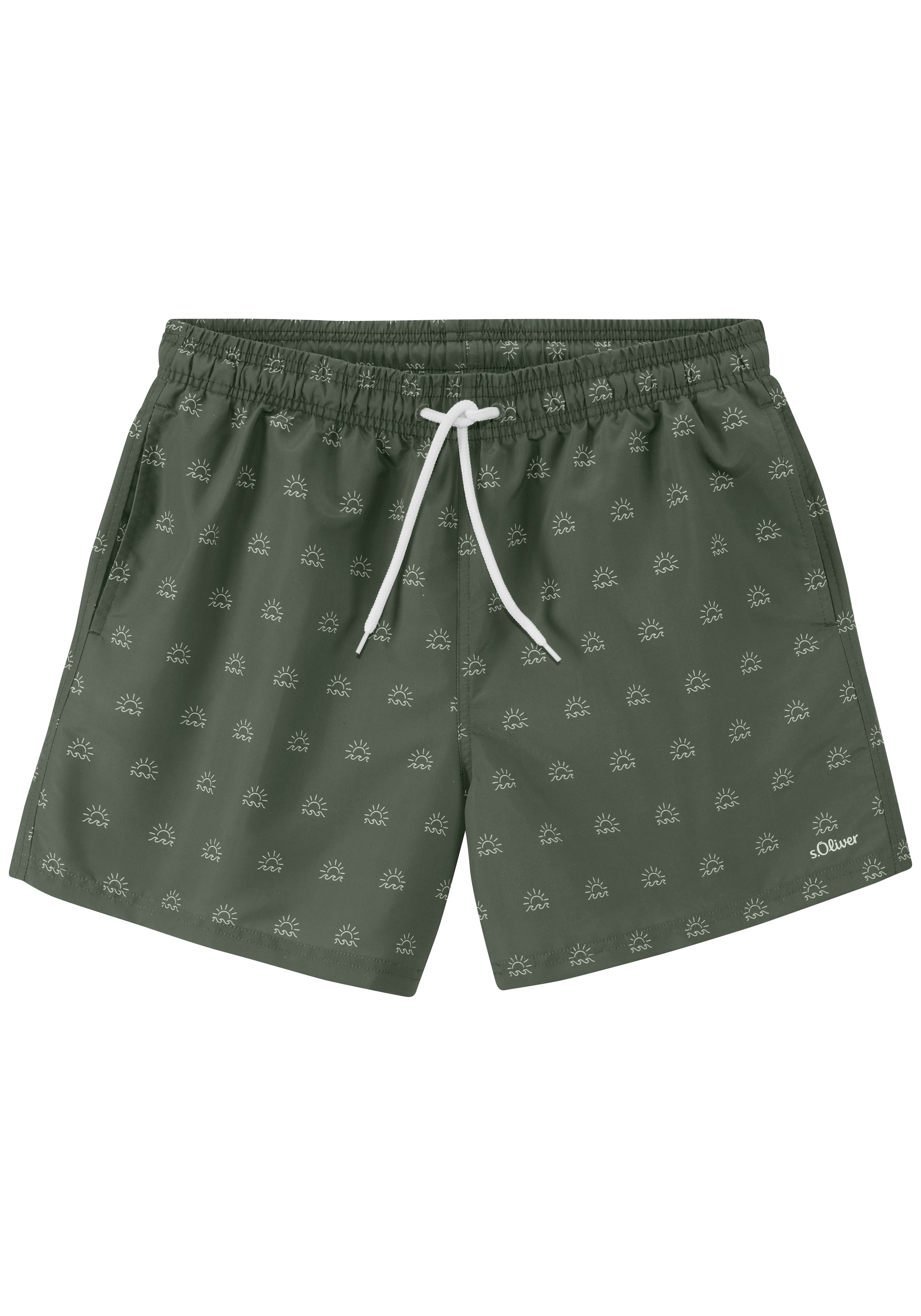 s.Oliver Badeshorts , mit modischem Alloverprint