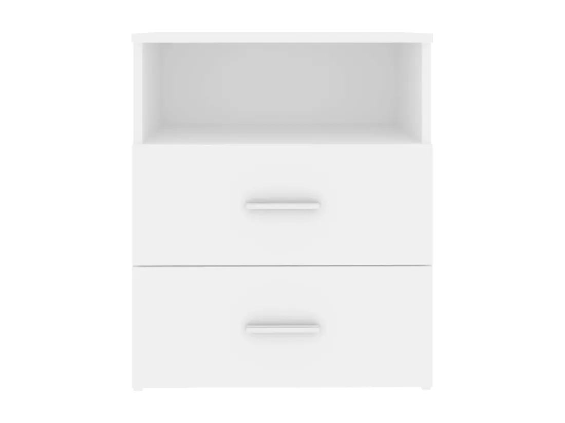 Table de chevet Blanc 50x32x60 cm