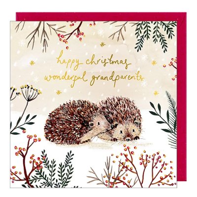 Wonderful Grandparents Hedgehogs Card