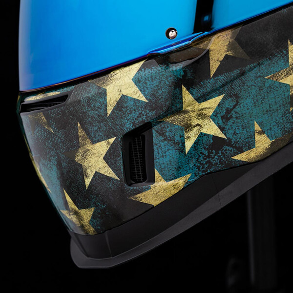 Icon - Casque Airform Old Glory™ Noir / Beige / Rouge / Bleu