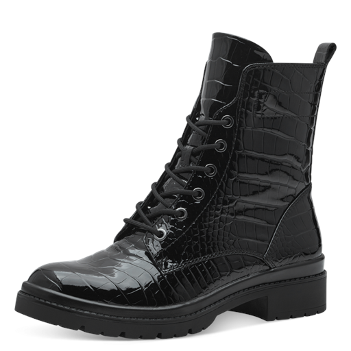Tamaris Støvler, Black Croco, 38