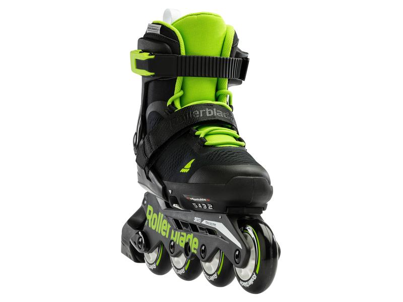 ROLLERBLADE Inline-Skates Microblade 175 Black/Green Verstellbare Inline-Skates für Kinder