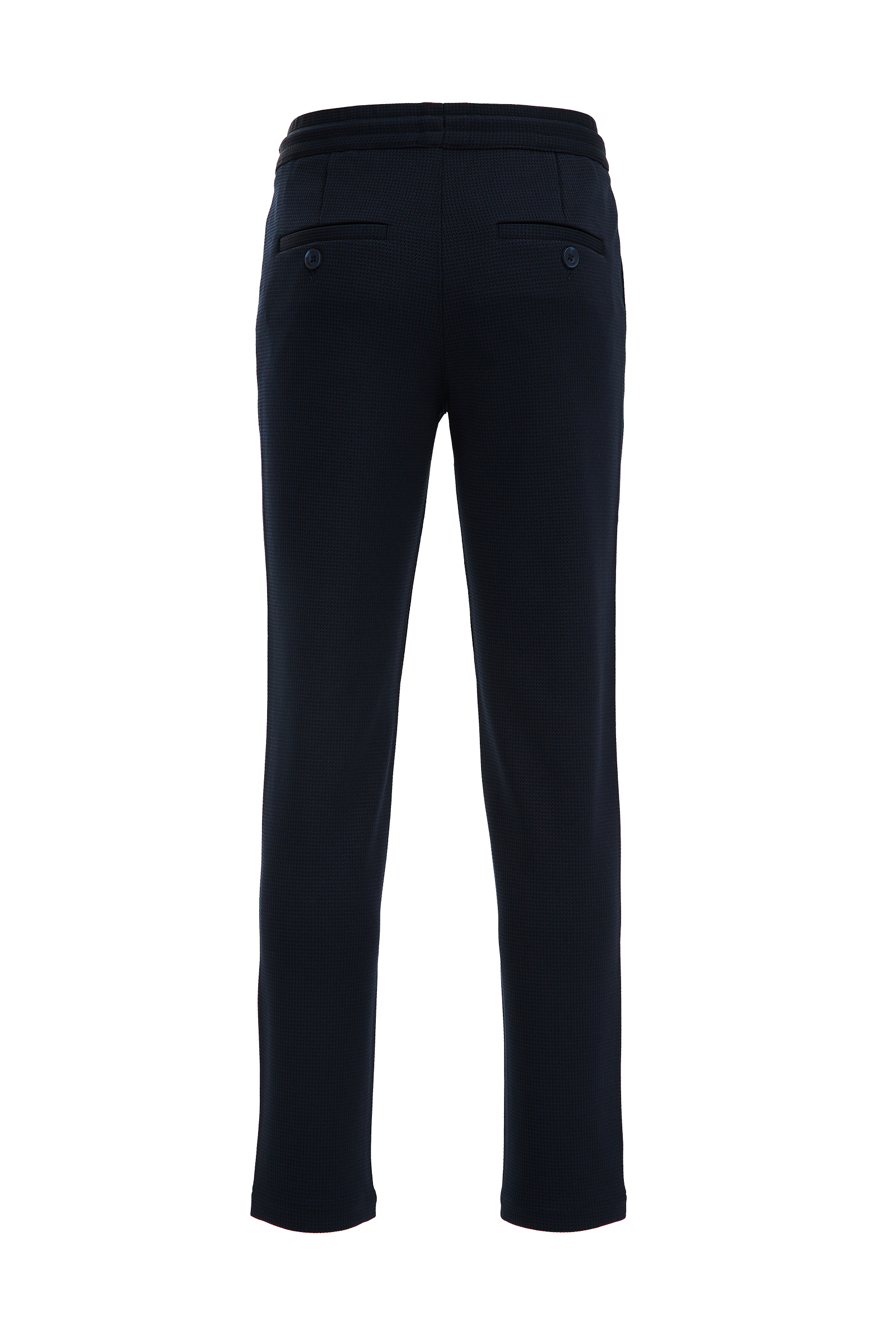 Jongens slim fit pantalon met structuur WE Fashion Donkerblauw