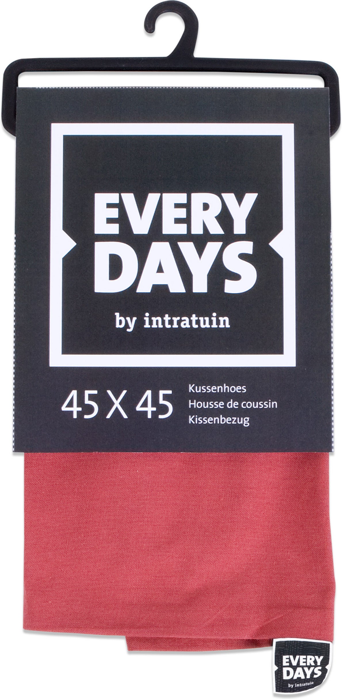 Everydays kussenhoes Katoen roze 45 x 45 cm