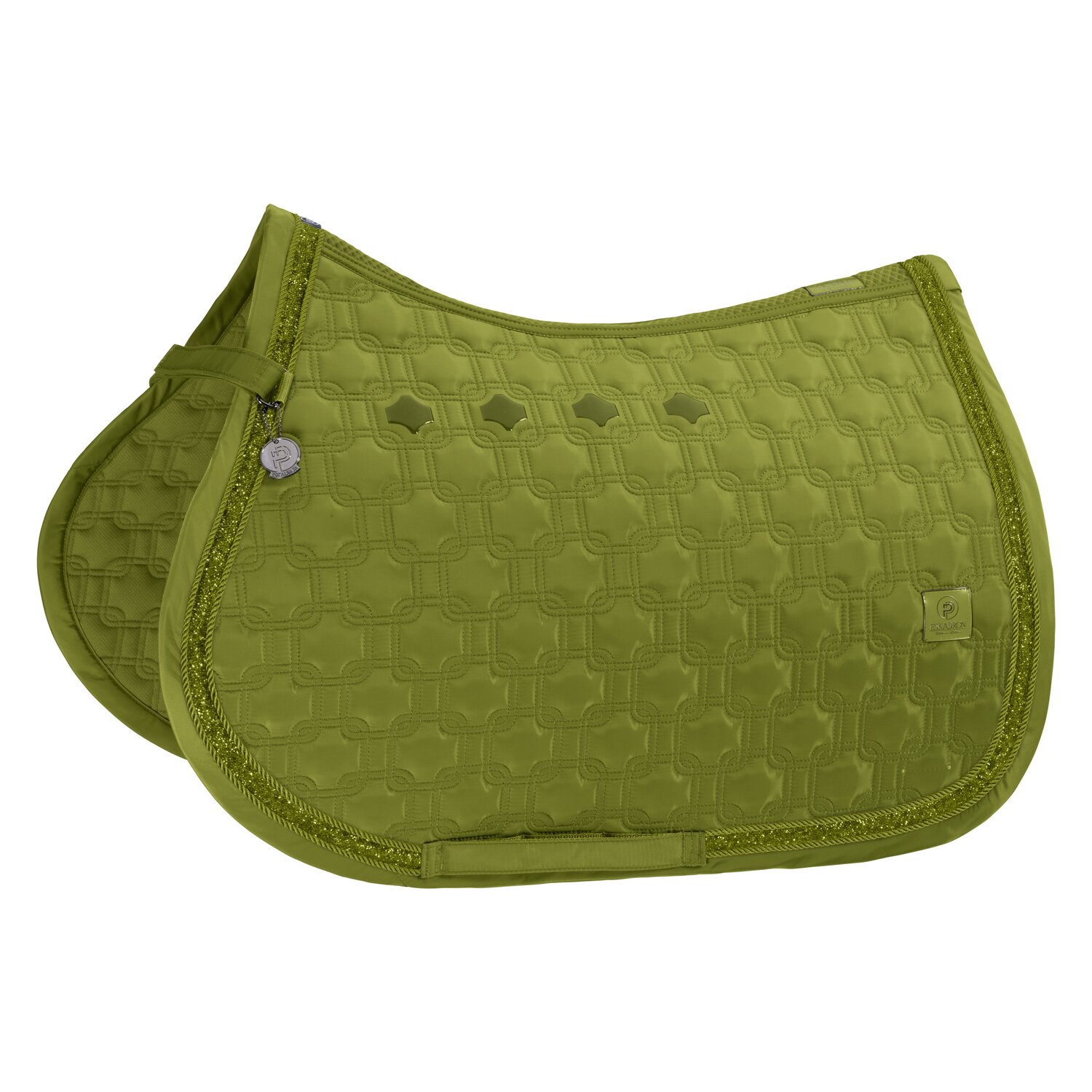 ESKADRON Platinum Schabracke Highgloss Chain Jewel - moss green