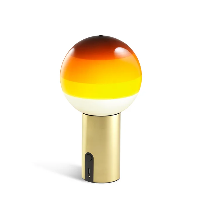 marset - Dipping Light LED Akkuleuchte, bernstein