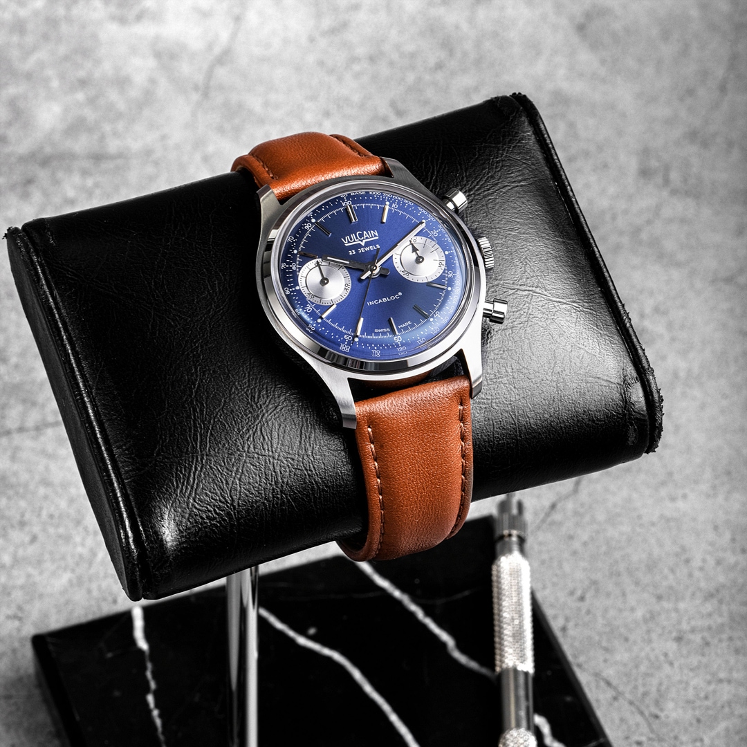 Vulcain Chronograph 70's Blue