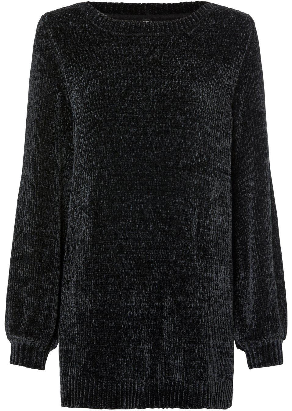 Pull long en maille chenille