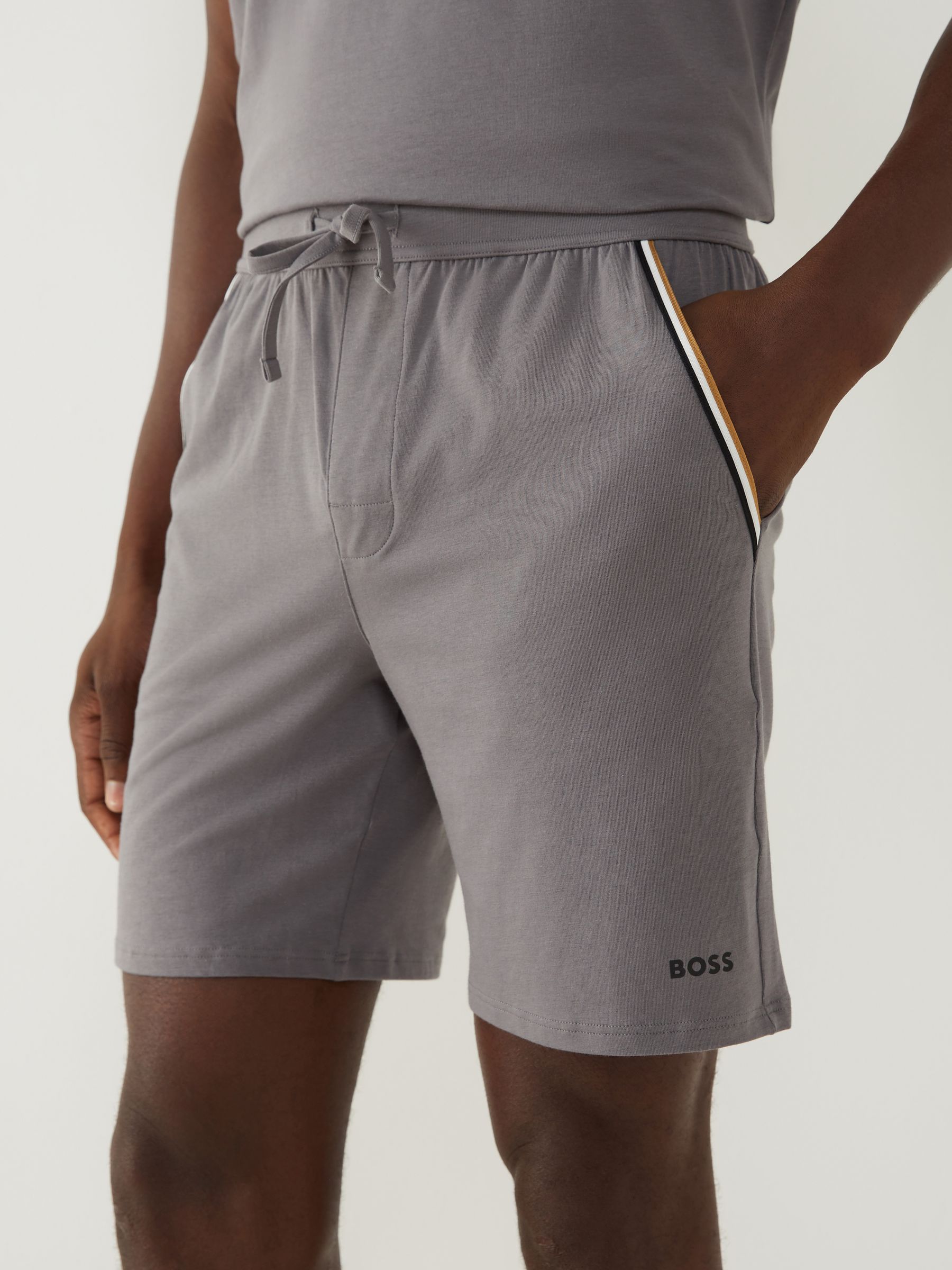 Grijs - BOSS Unique short met logo