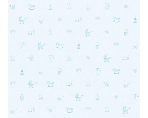 Vliesbehang 35854-2 Kleine Sterren blauw speelgoed