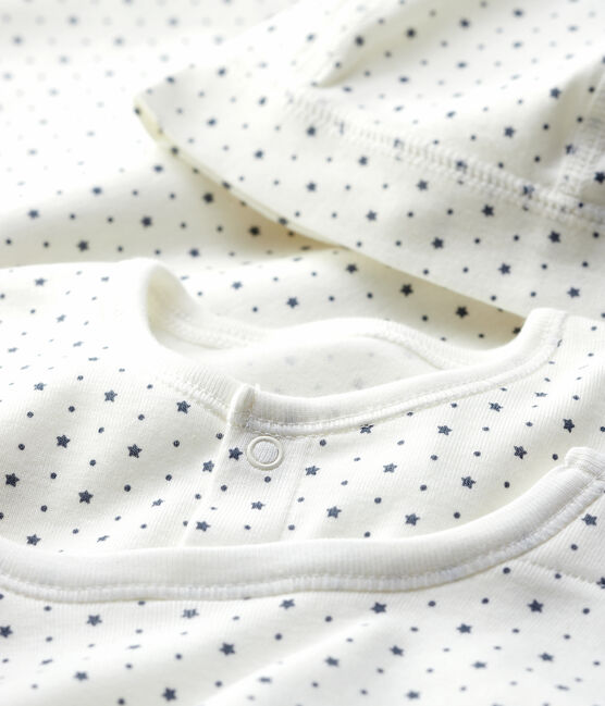 Coffret cadeau naissance blanc à étoiles bébé en coton biologique