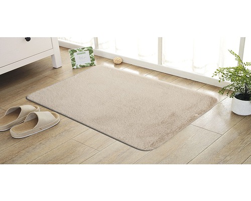 Romance badmat 55 x 65 cm beige zand zand beige