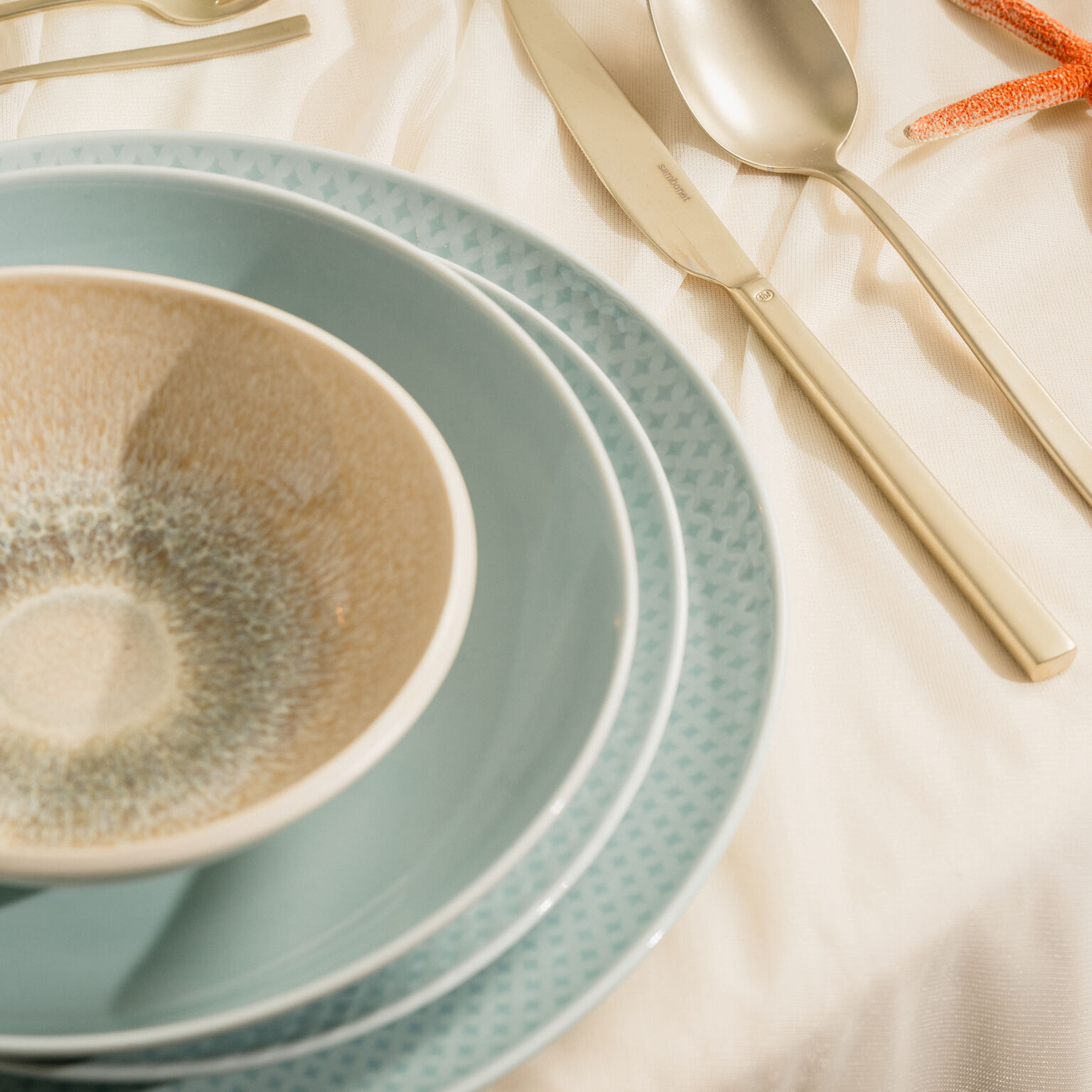 Junto Opal Green/Dune Set 22-tlg./Mug
