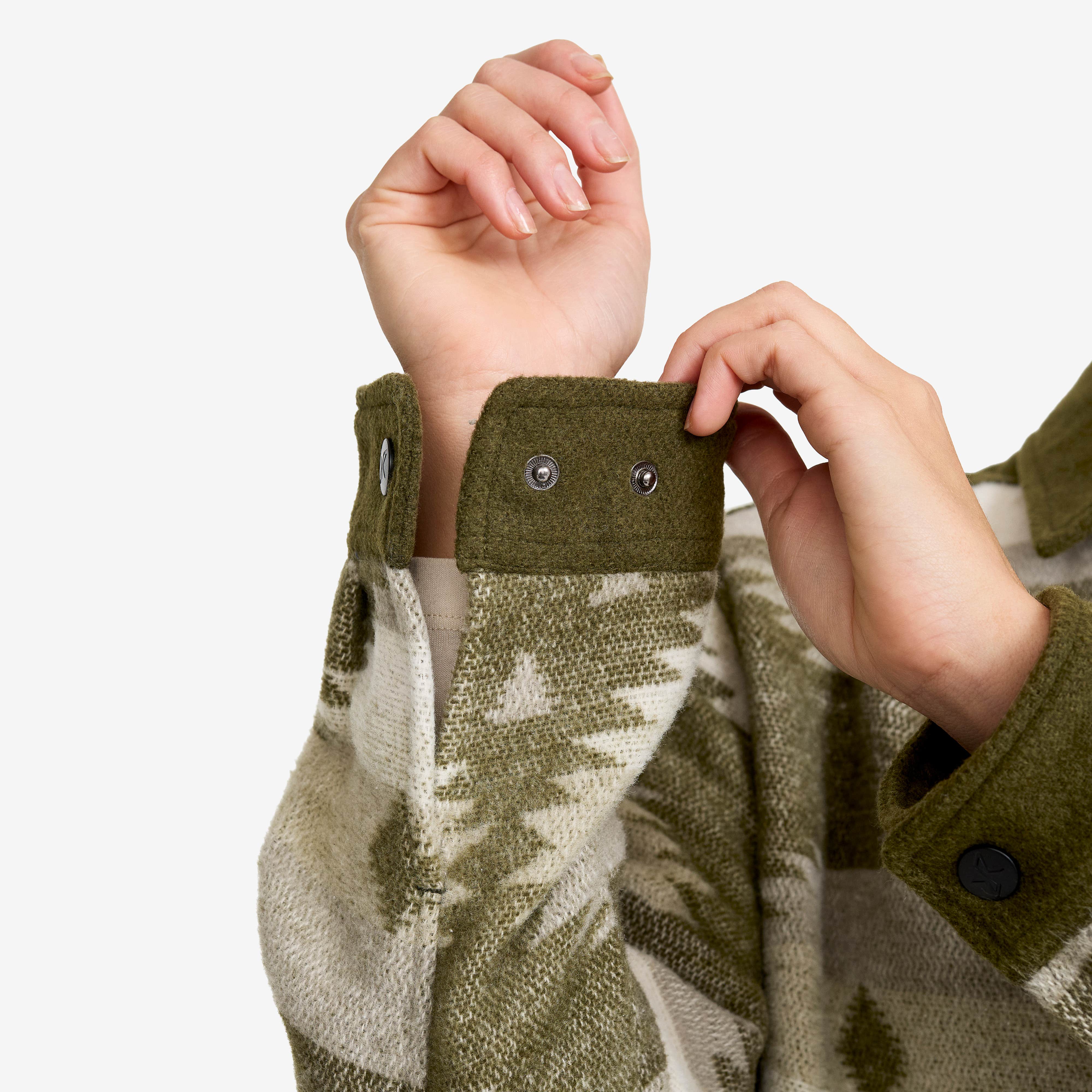 Highland Warm Overshirt Dame Grape Leaf/Oatmeal