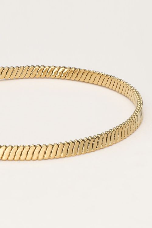 Iconic platte schakelarmband