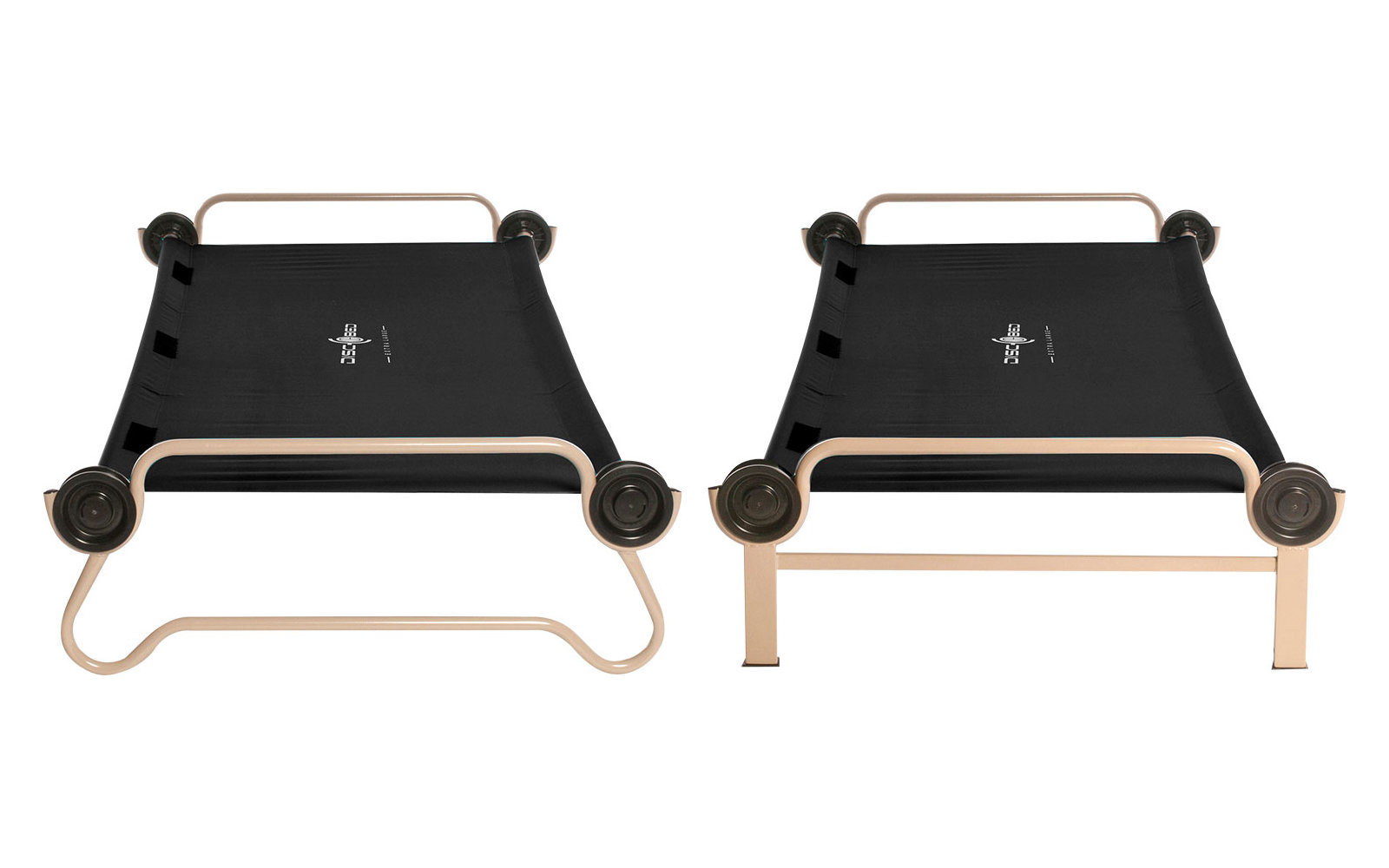 Disc-O-Bed Stockbett mit Seitentaschen XL Schwarz