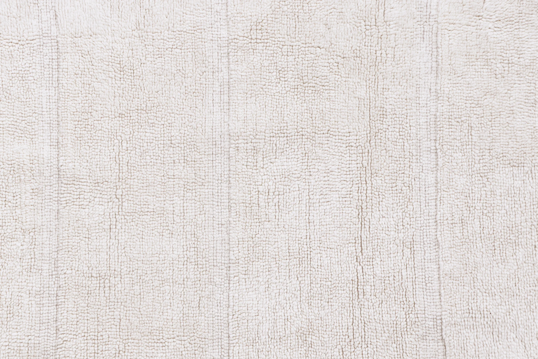 STEPPE - OVINS - Tapis rectangulaire en laine lavable | Blanc