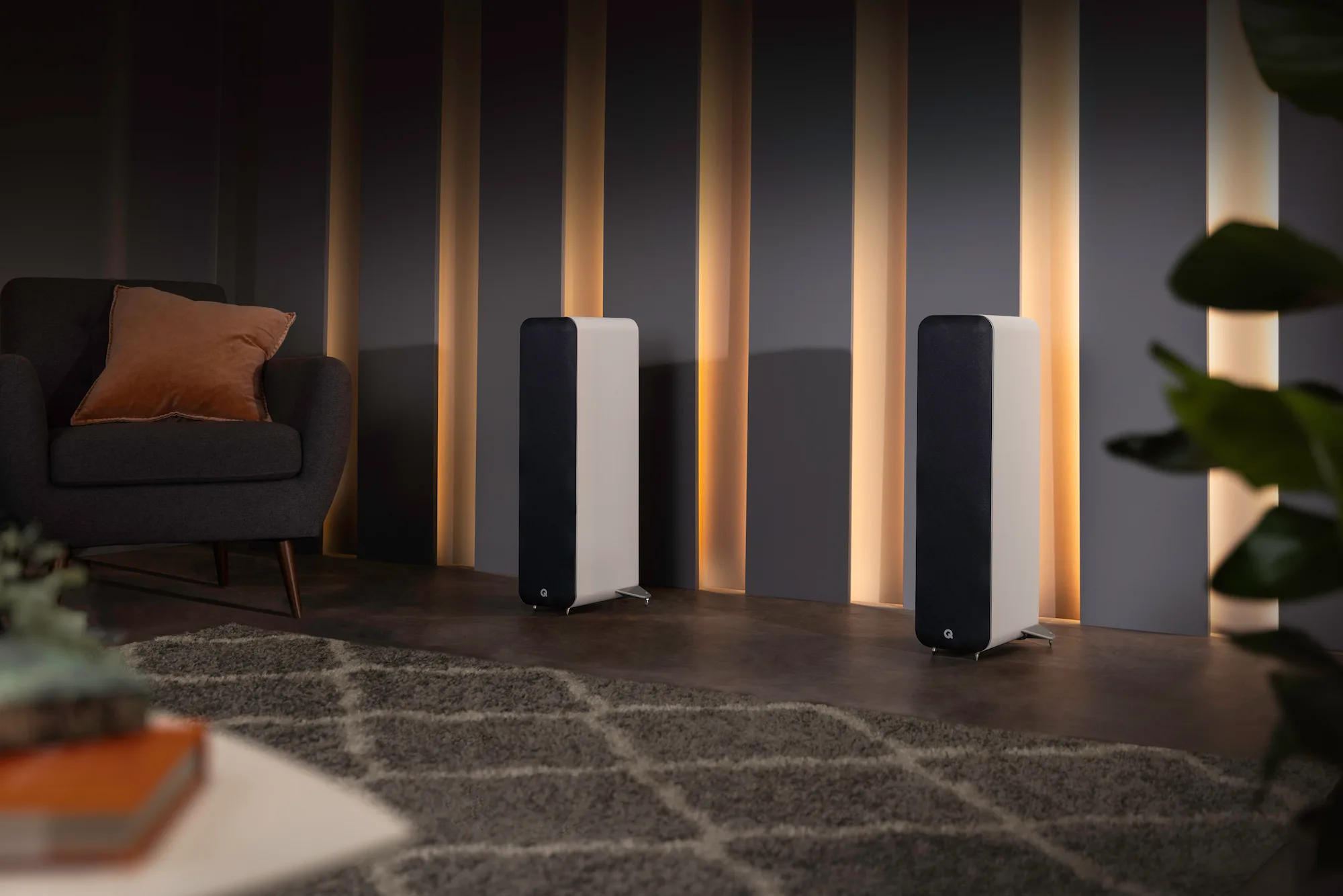Q Acoustics M40 Blanc (la paire) Enceintes sans fil hi-fi