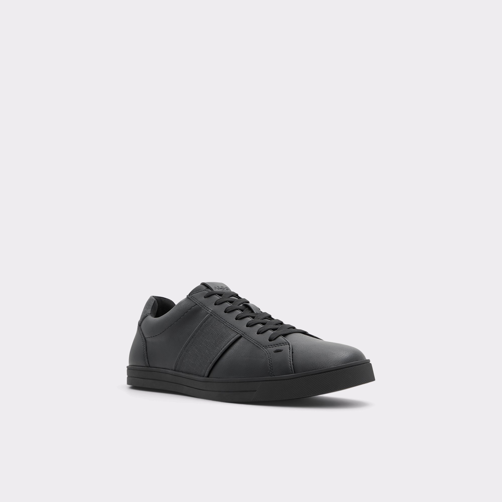 Monospec Black Synthetic Smooth Men Low top