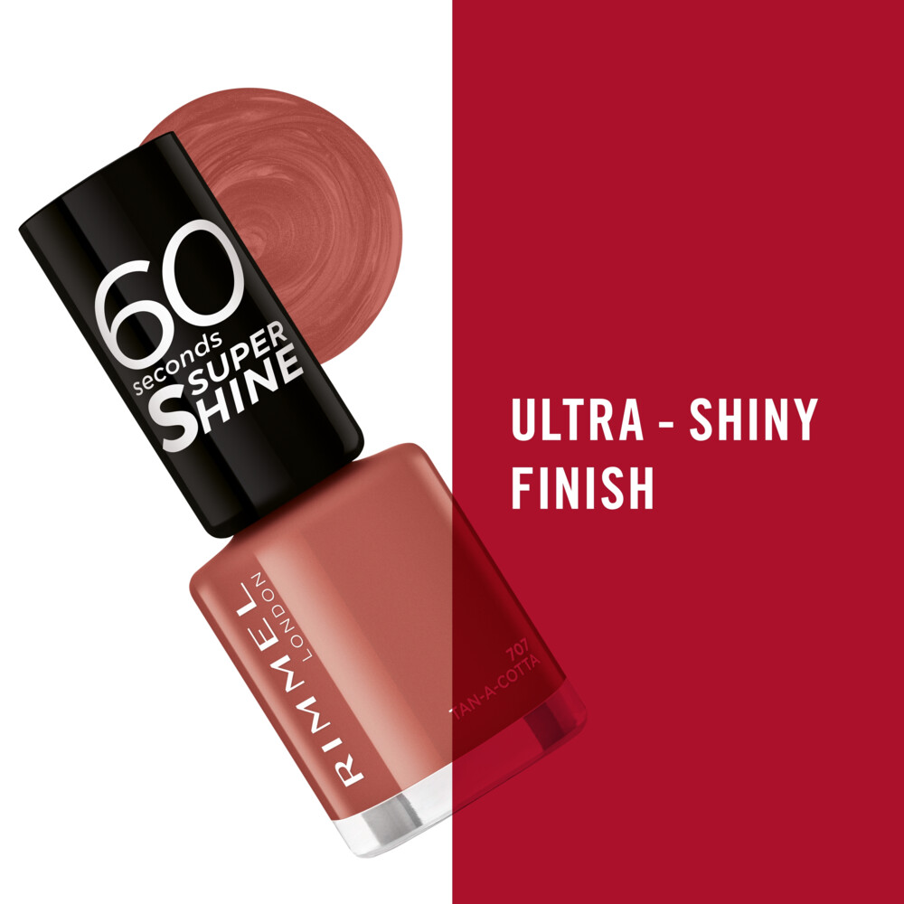 Rimmel Nagellak 60 Seconds SuperShine 707 Tan-A-Cotta8 ml
