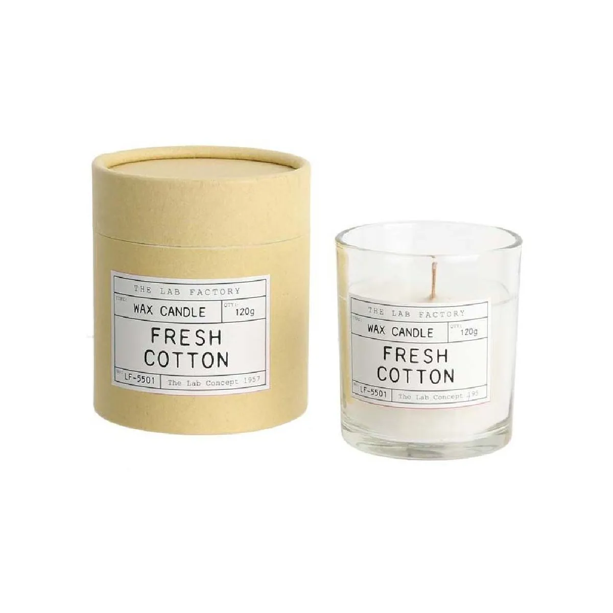 The Candle Factory Bougie Mèche en Bois Factory