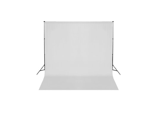 VIDAXL - Flash Système de support de toile de fond 600 x 300 cm blanc