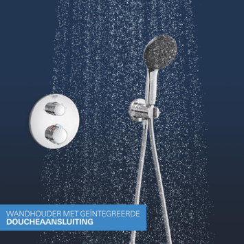 Grohe Precision Thermostat Perfect inbouw douchesysteem met  Vitalio Comfort 250 hoofddouche rond Chroom