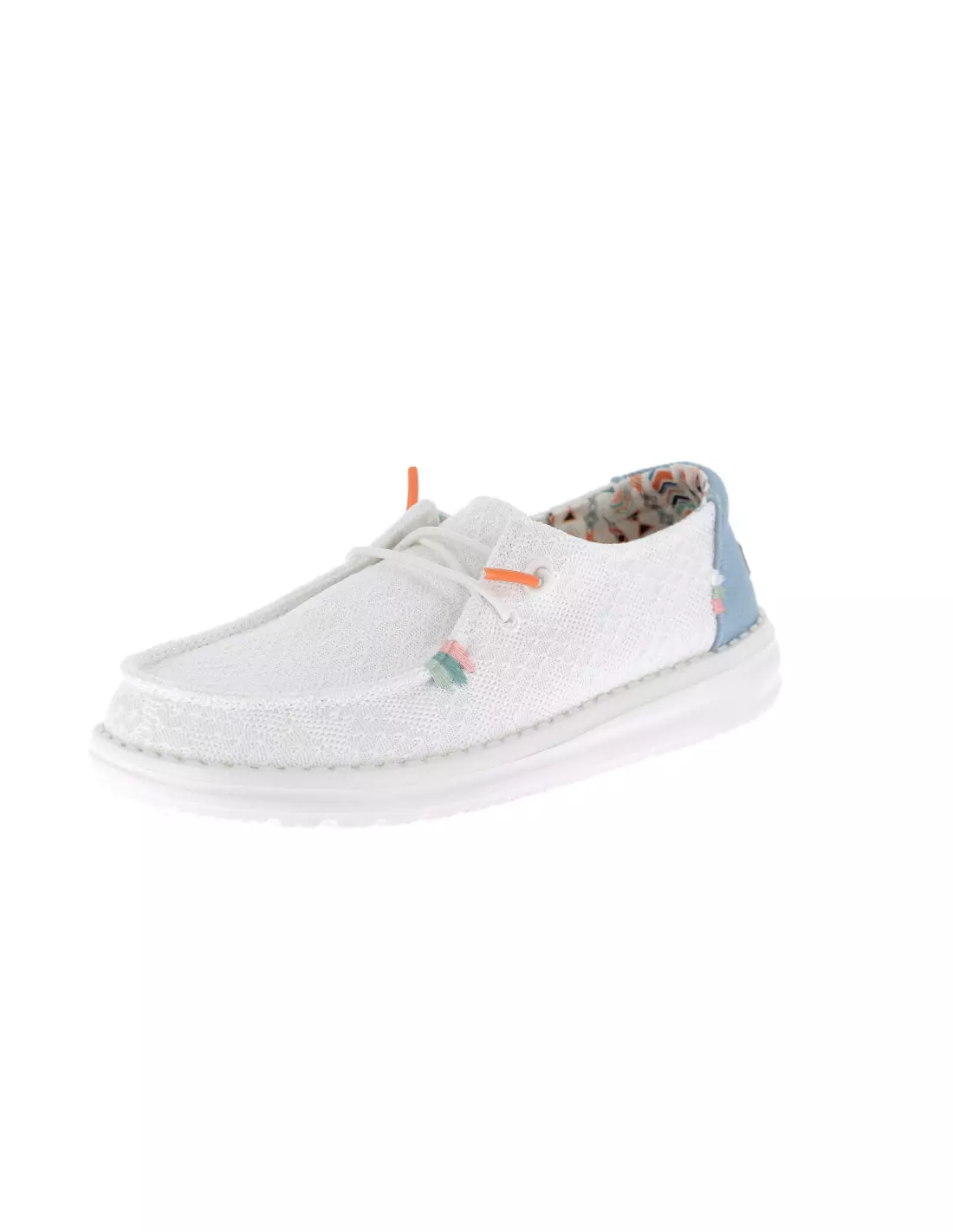DUDE WENDY BOHO - Mocassins & bateaux 1KFWhiteCrochet