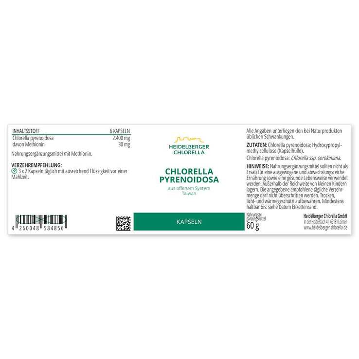Chlorella Pyrenoidosa Kapseln, 60 g