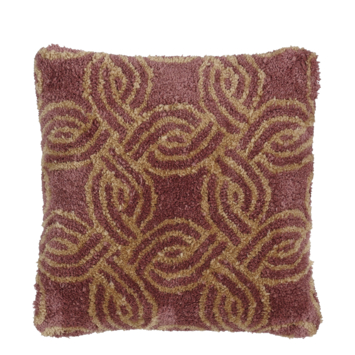 Kussen graphic roze 45 x 45 cm