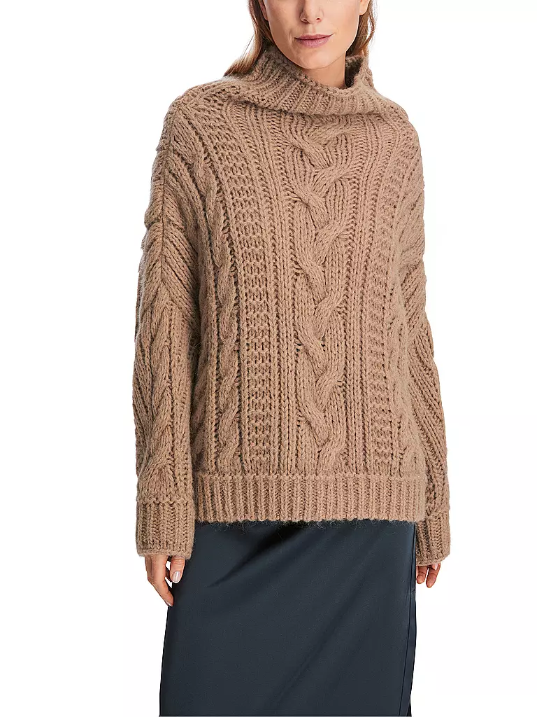 MARC CAIN Rollkragenpullover braun